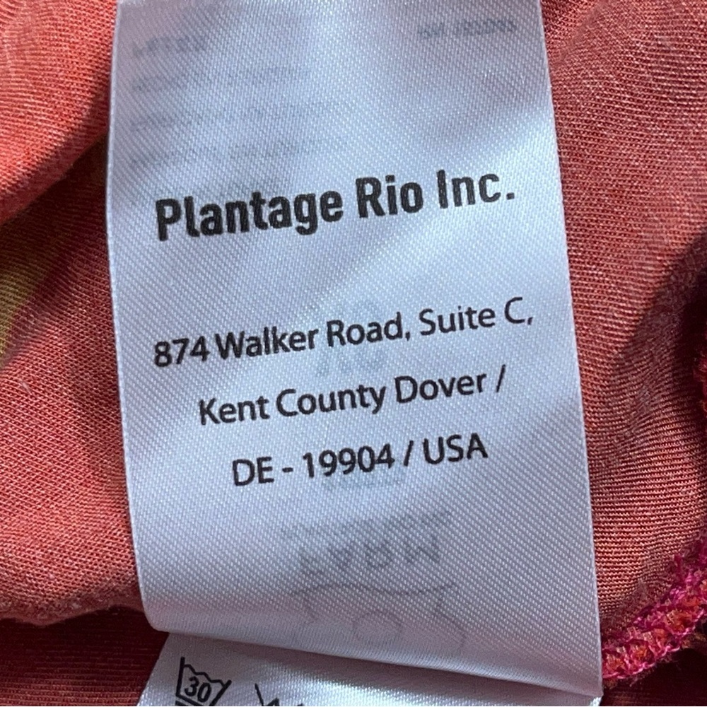 FARM Rio Floral Midi Dress Size XS Long Sleeve Vibrant Red Orange Blue Viscose - Picture 12 of 16